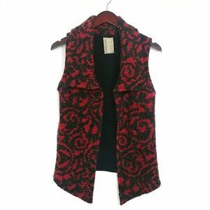 Anthropologie Dolan Lightcatcher Vest Red Black XS
